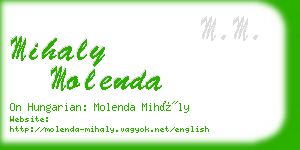 mihaly molenda business card